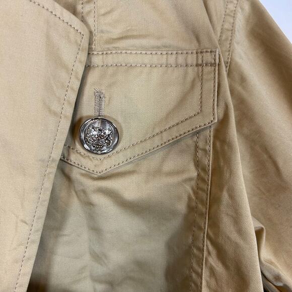 Derek Lam Crop Top Size 12 Wrap Tan Safari Chic Minimalist Resort Quiet Luxury - Picture 7 of 10